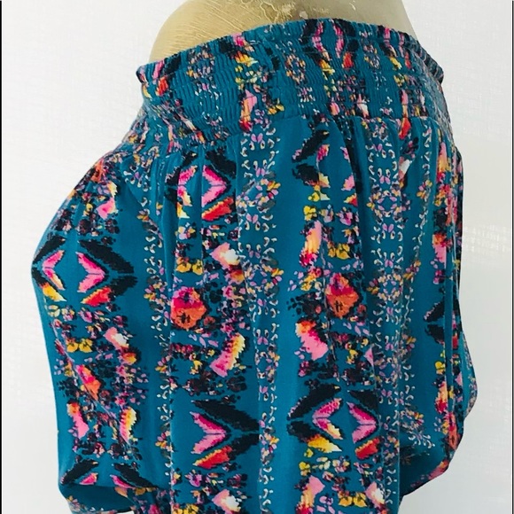 NWOT BOHEMIAN Off SHOULDER Shorts ROMPER Jumpsuit Playsuit Small - Picture 4 of 13